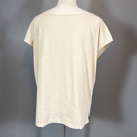 NWT Loft Tshirt XL Gold Sequin Glam Going Out Party Boxy Mob Wife Boho Chic - Picture 2 of 8